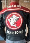 Blouson moto cuir SHARK noir rouge XL-XXL Excellent état (image 2)