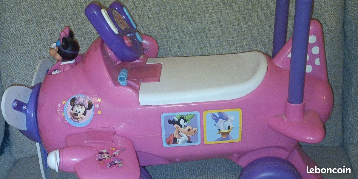Avion Minnie trotteur lumineux sonore Jeux Jouets