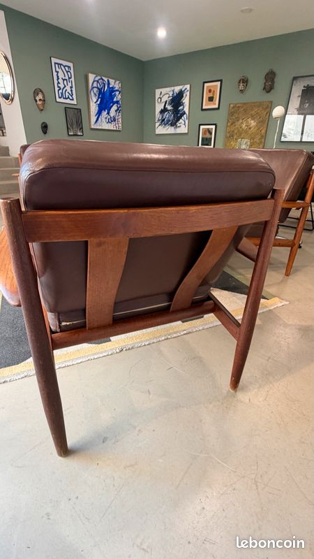 Ensemble Canapé Fauteuil et table basse Scandinave (image 8)