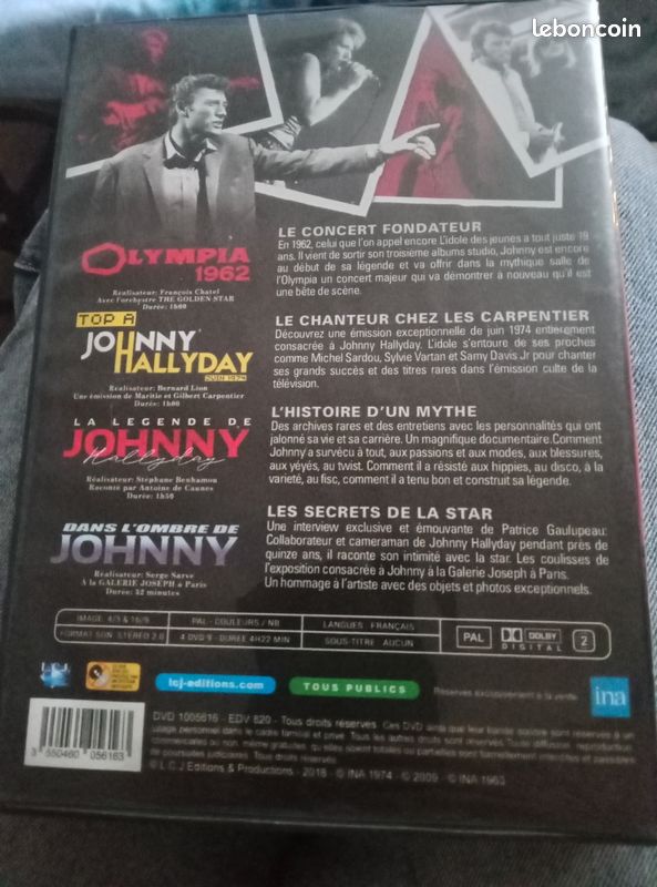 Vend coffre DVD johnny Hallyday (image 2)
