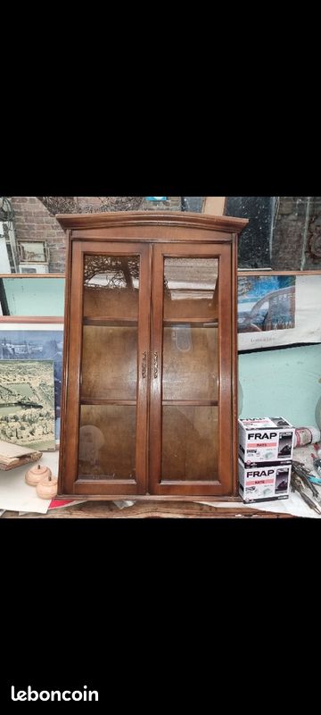Vitrine murale mm 2p avec etageres (image 3)