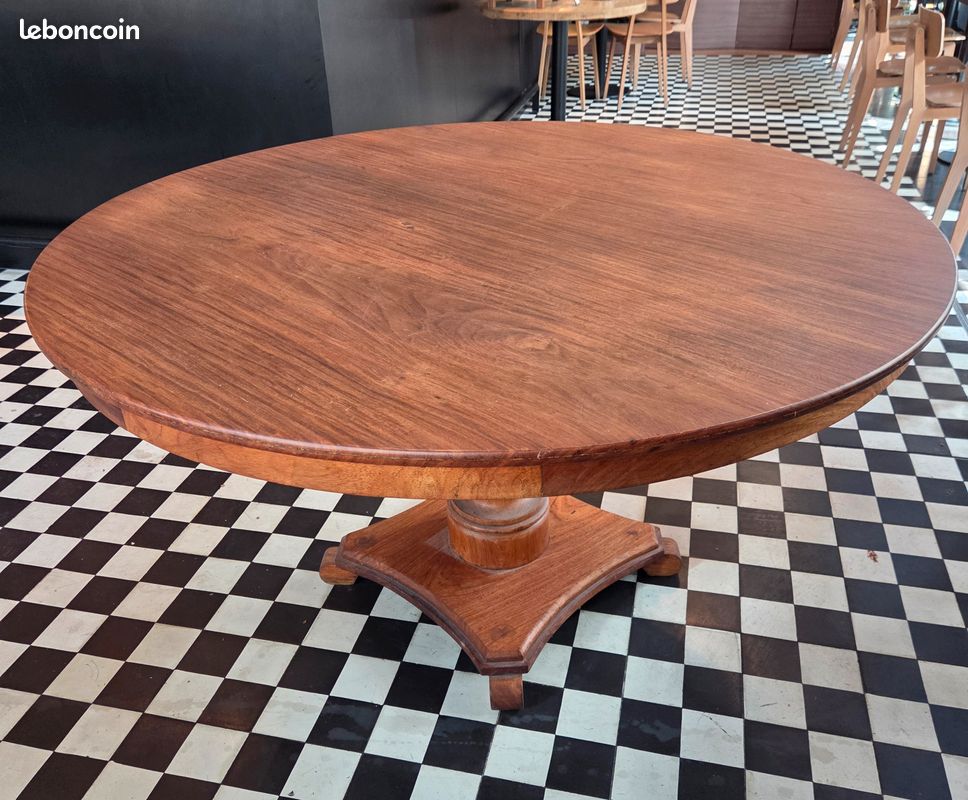 Table Art déco en bois de Narra (image 1)
