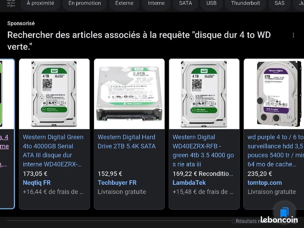 Disque dur WD 4TOB (image 3)