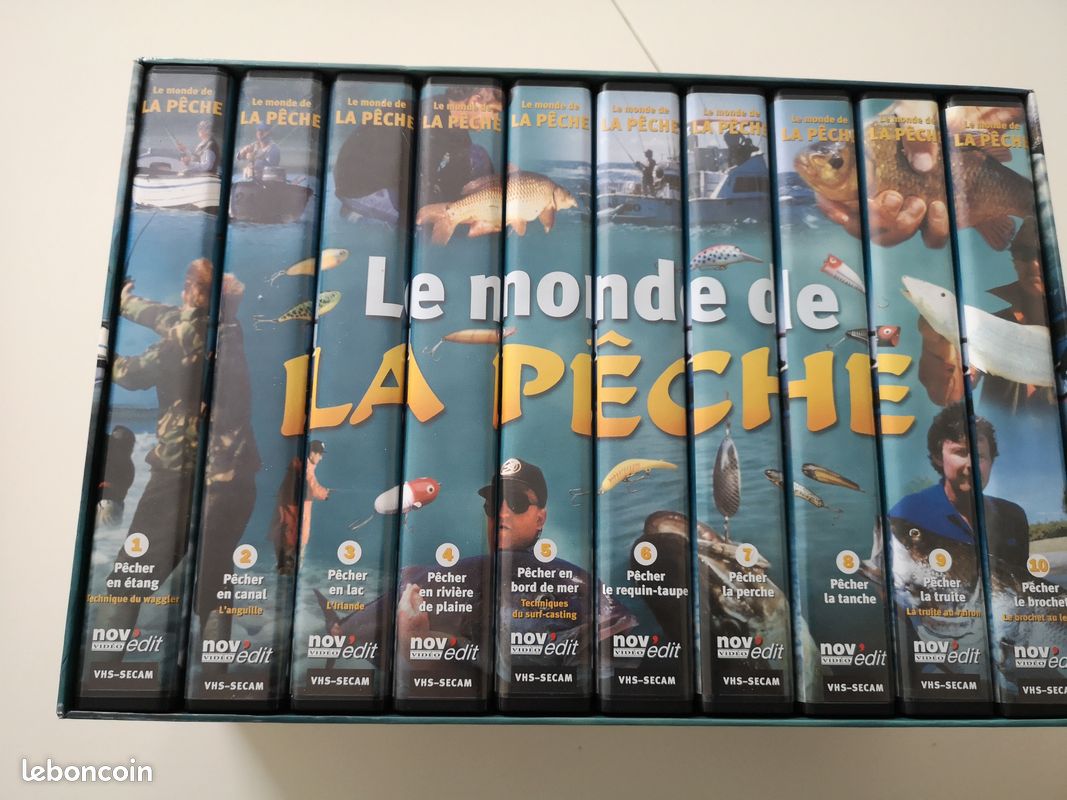 Collections de VHS sur la pêche, les animaux et histoires de France (image 1)
