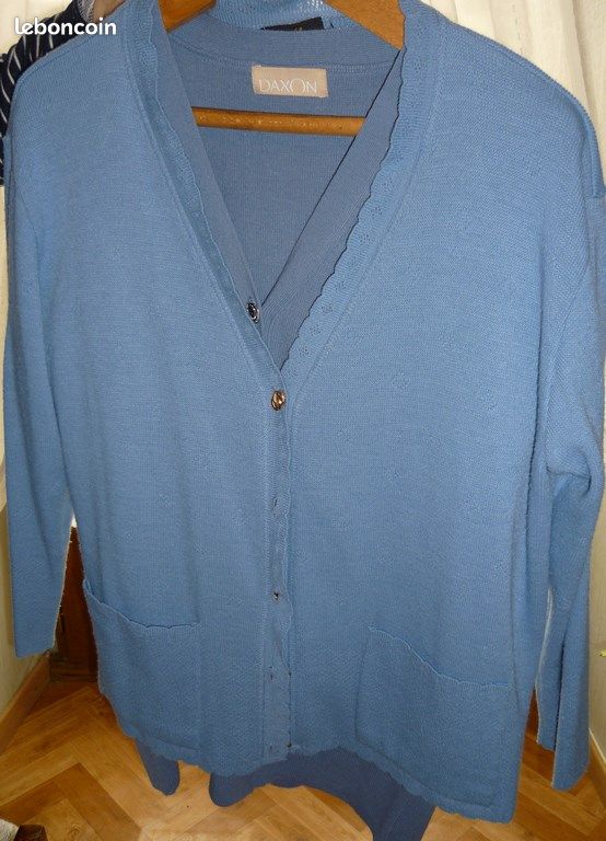 Gilet bleu femme (image 1)