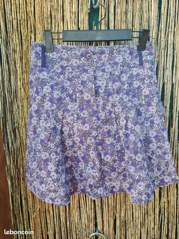 Jupe Imprimé Fleuri CAMAIEU - Taille 40 - Neuve Avec étiquettes - Multicolore