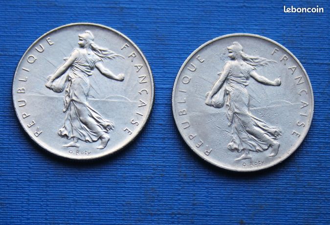 Pièce 1 Franc Semeuse 1960 - Variété Gros "0" - Qualité SPL (Superbe) - Nickel - République Française