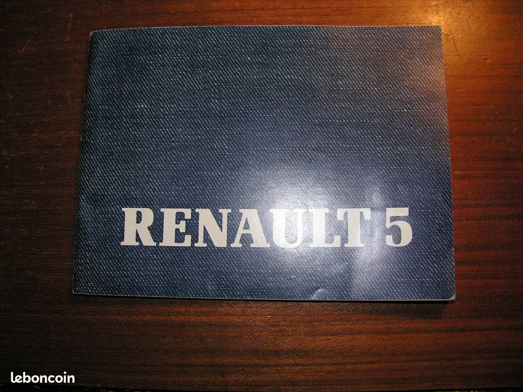 Ancien carnet utilsateur Renault R5 1986 (image 1)