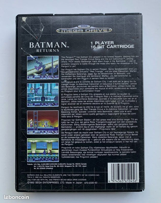 Batman Returns Sega Megadrive (image 3)