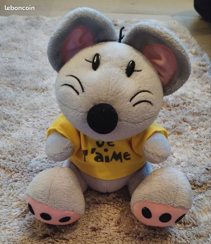 Doudou/peluche souris ''Diddl'' en très bon état (image 1)