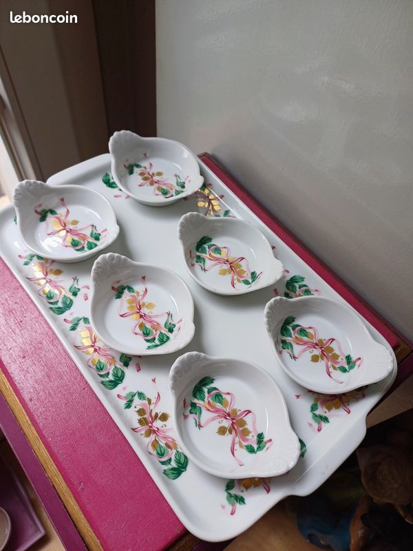 Coffret Baigneuse En Porcelaine émaillée 1900