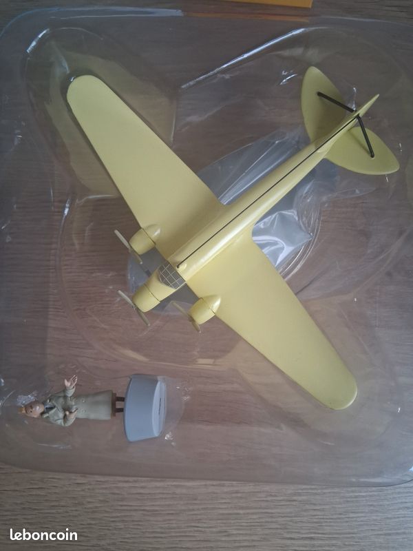 Avion Jaune Sabena Tintin - L'Île Noire - Neuf sous blister avec boite et livret (image 3)