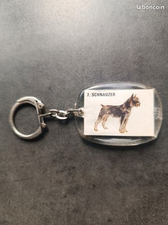 Porte-clé Vintage En Argent Massif - Lourd, Forme De Chien - Occasion