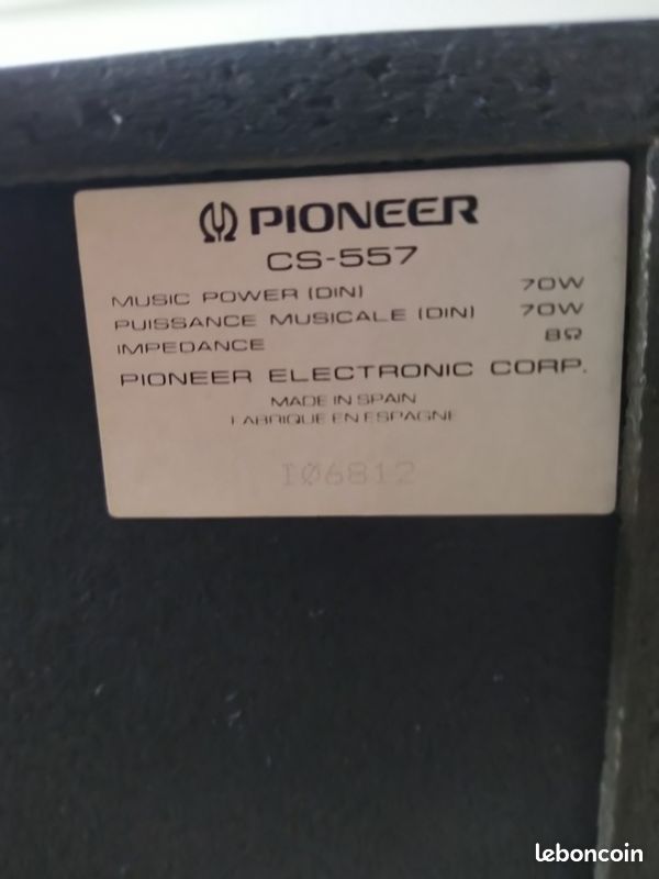 Paire enceintes PIONEER bon état (image 9)