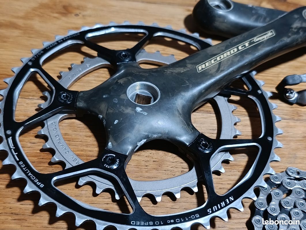 Groupe campagnolo record titanium 10vitesses compact 50/34