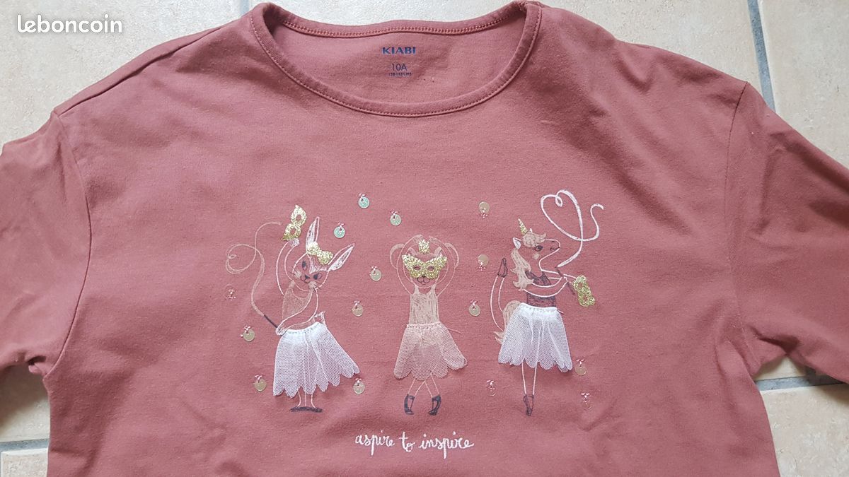 Tee shirt terracotta (image 2)