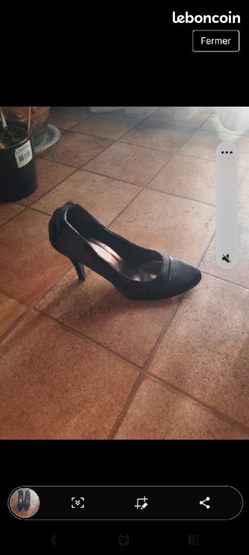 Escarpins, noeud lacets à l'arrière, à saisir pour les fêtes (image 1)