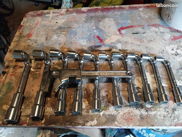 Lot De 5 Clés à Pipe Facom - Acier, Garantie à Vie - Neuf (possibles Petits Défauts)