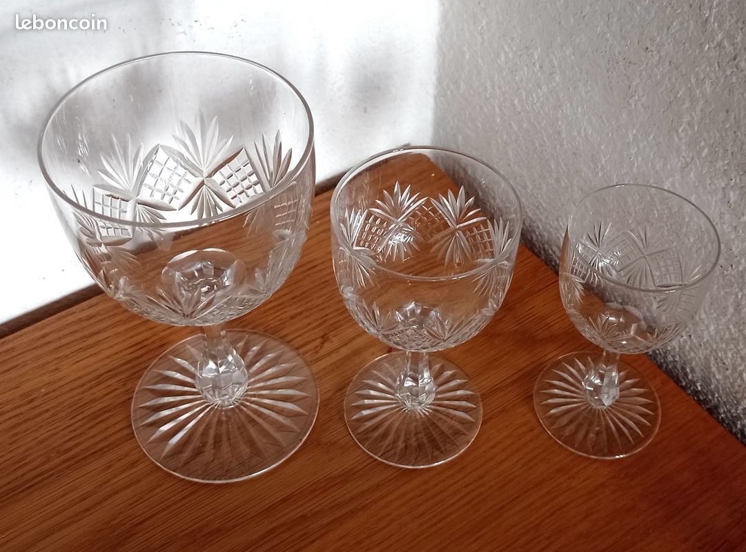 Ensemble de trois verres Baccarat modèle 61862 (image 6)