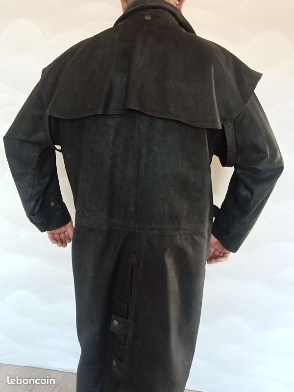 Manteau cuir cow boy equitation cheval Vêtements