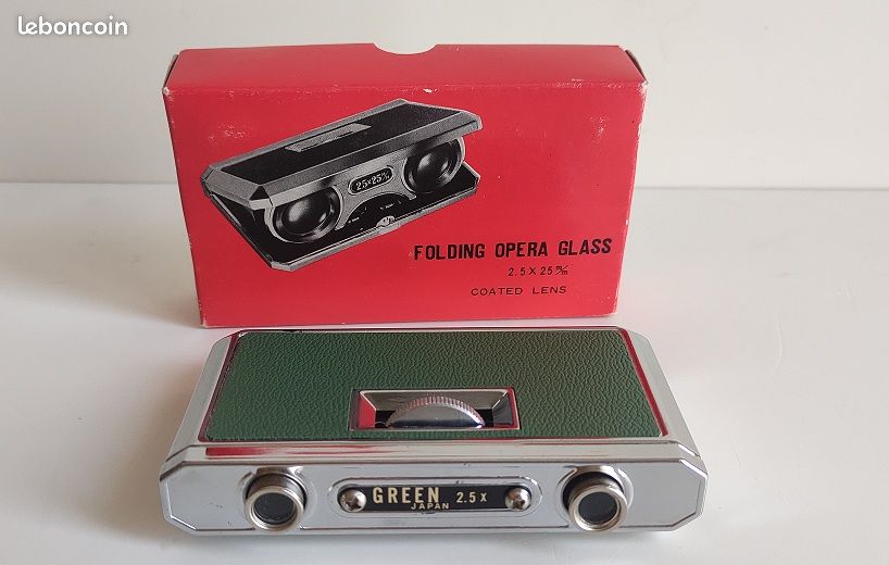 Petite Jumelle De Théâtre Green – Vintage – Grossissement 25x – État EX