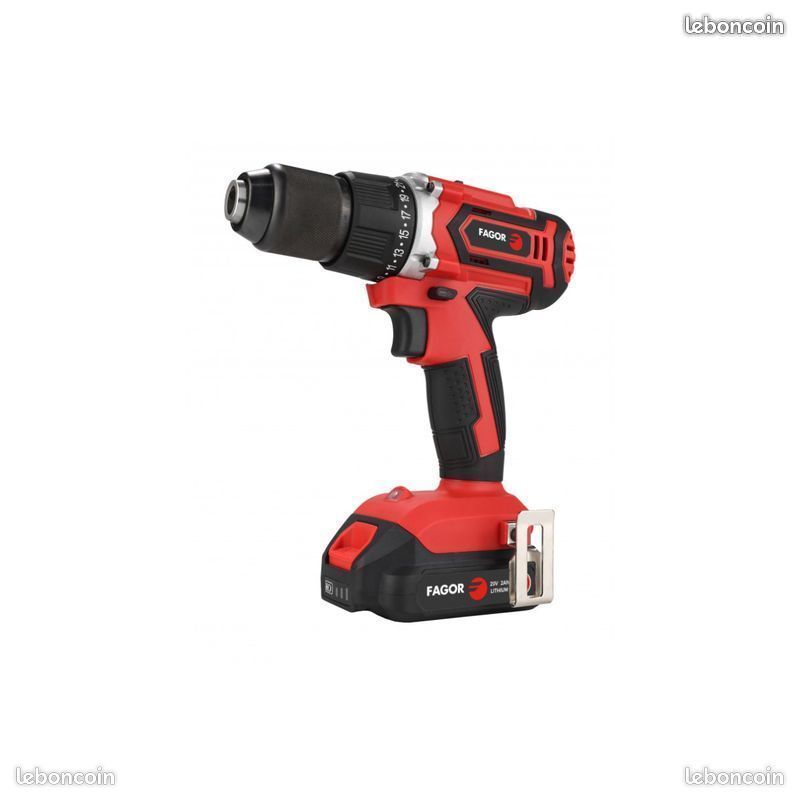 Perceuse Visseuse électrique sans fil FAGOR P20 20V NEUVE DANS SA MALETTE (image 3)