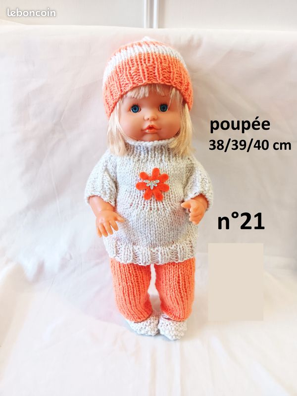 vêtement pour poupée ancienne d'environ 24 cm corps 17 cm Ref : C | UK