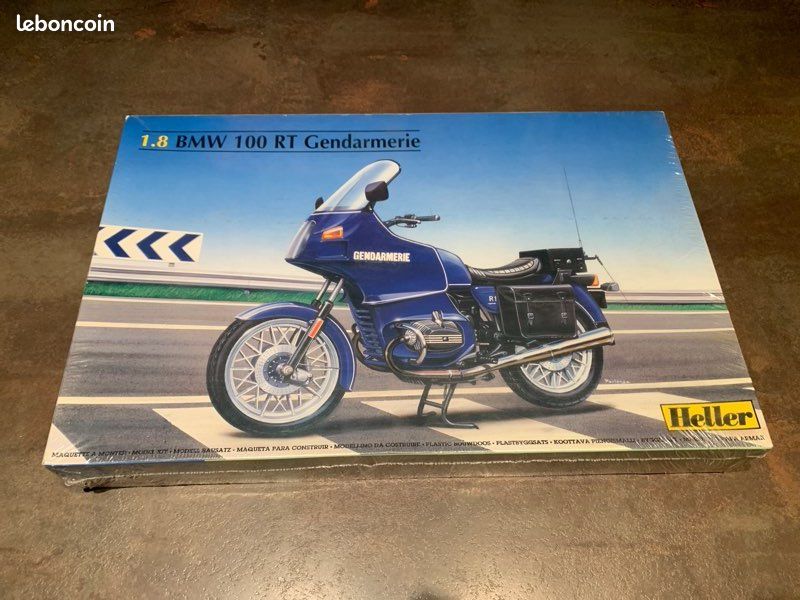 Vends Maq Moto Heller Boite Noire 1/8 BMW 100 RT Gendar Saint-Jean-de