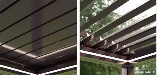 .🌿 Pergola bioclimatique IBIZA 5x4 m en aluminium avec 2 stores intégrés – DEVANOO (image 5)