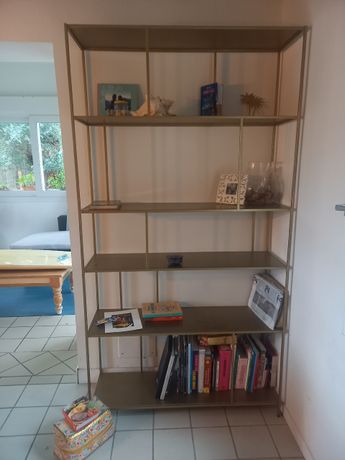 Bibliothèque blanc chêne meuble livres meuble rangement - Ciel & terre