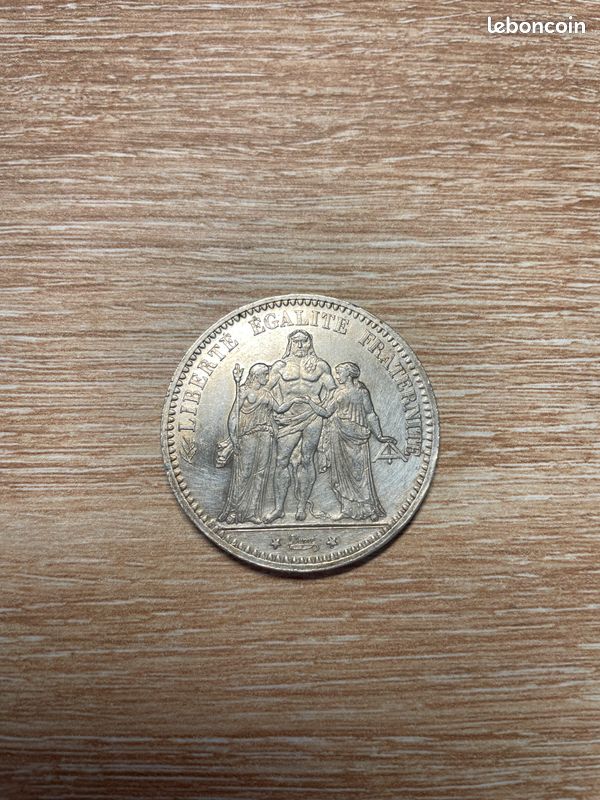 5 francs hercule 1873 a — argent 90% (image 1)