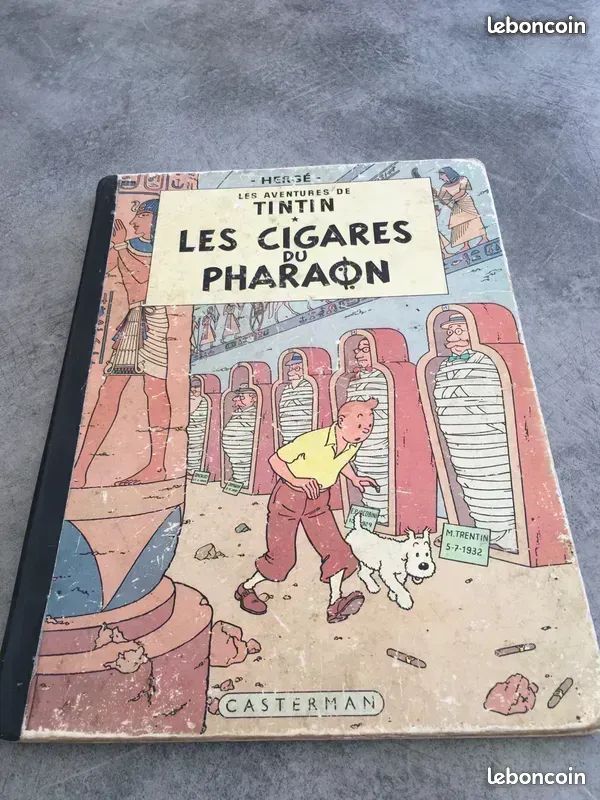 Bd tintin et les cigares du pharaon complet 62 pages couleur (image 1)