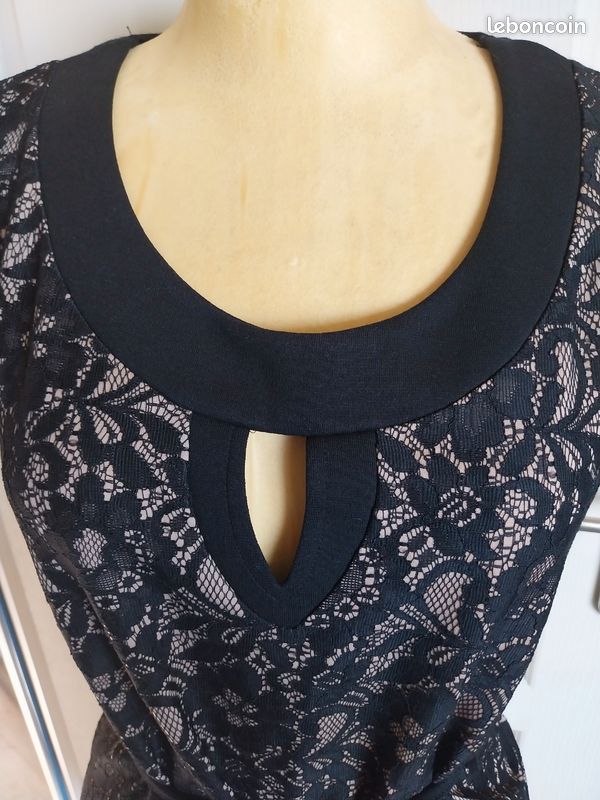 SUPERBE COMBINAISON fond de robe nuisette vintage unterkleid full slip