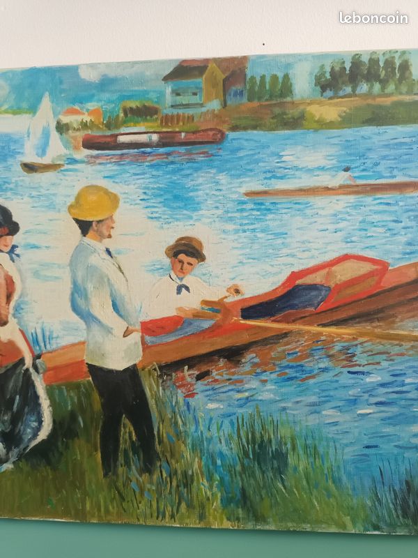 Tableau cadre huile sur toile originale Reproduction d'Auguste Renoir (image 2)