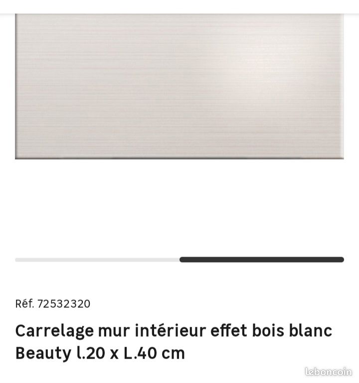 Carrelage Faience murale effet bois blanc (image 1)