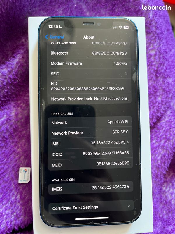 Vente iPhone 12 (image 5)