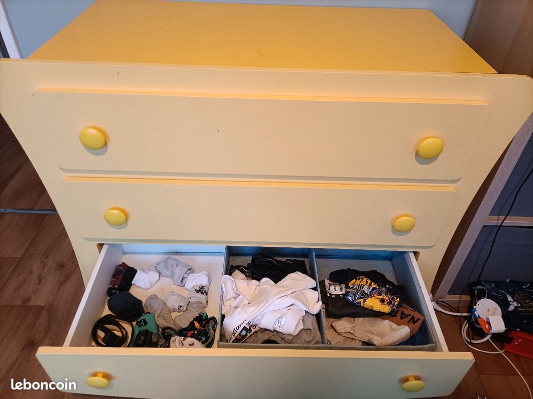 Commode enfant jaune (image 3)