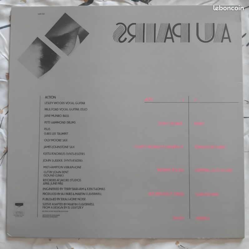 LP Au Pairs - Sense and Sensuality (image 2)