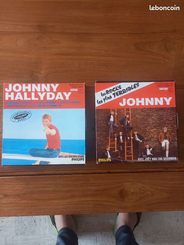 Coffret Johnny Hallyday avec les Golden Stars et Les Rocks les plus terribles.(Tirages limités) (image 1)