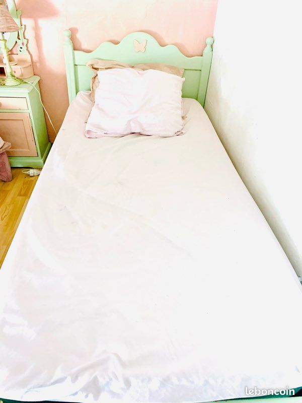 Chambre fille vintage chêne peint (image 2)