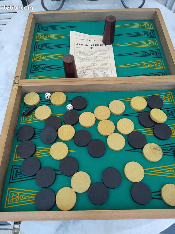 Jeu de jacquet et dames ancien - Collection