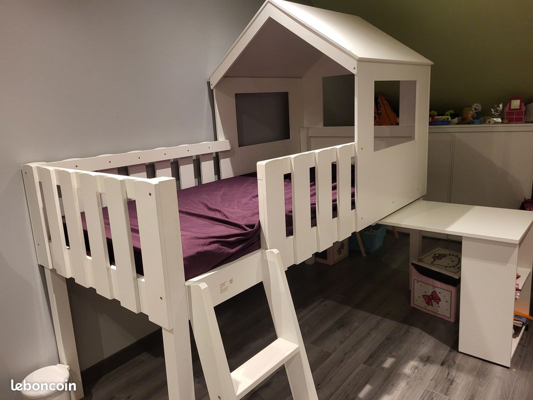 Lit princesse avec bureau (image 1)