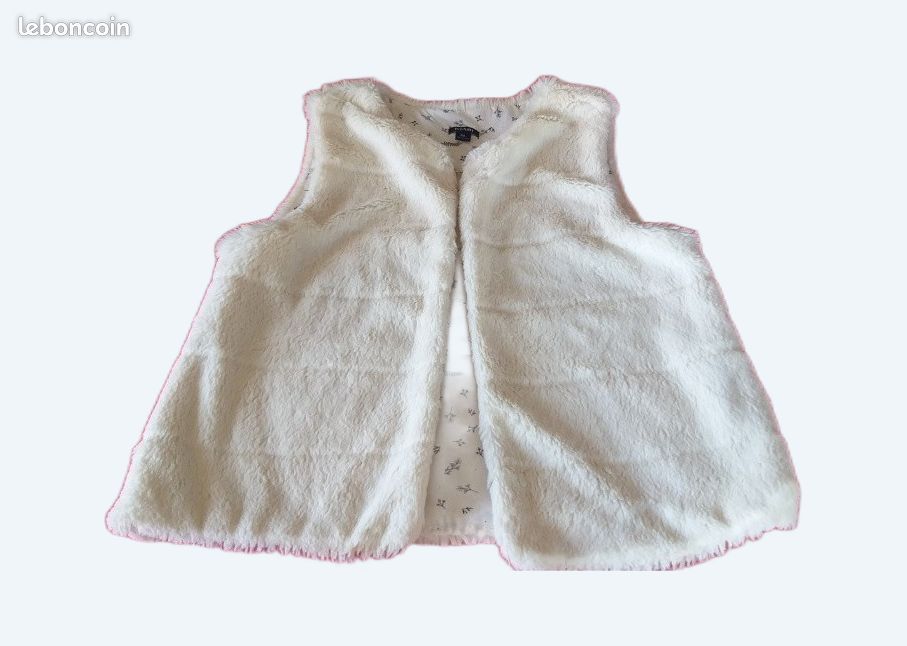 Gilet Sans Manches En Sherpa Pour Fille – Chaud, Doux, Avec Poches – Idéal Pour L’hiver
