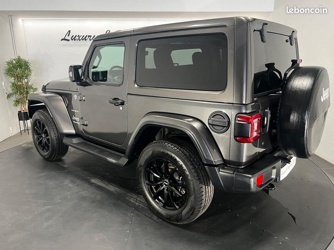 JEEP WRANGLER JL 3 PORTES 2.2 200ch SAHARA 4X4 BVA - 4 PLACES PAS DE MALUS - Suivi complet (image 3)