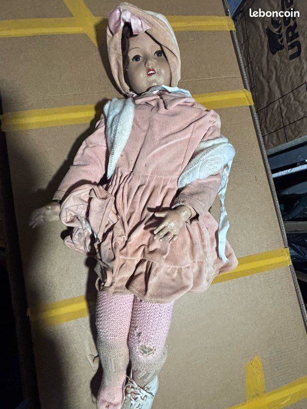 Allemagne-Franz Schmidt-bébé Caractère, Tête Porcelaine Marqué En Creux 1295 Fs C Madein Germany 18 C