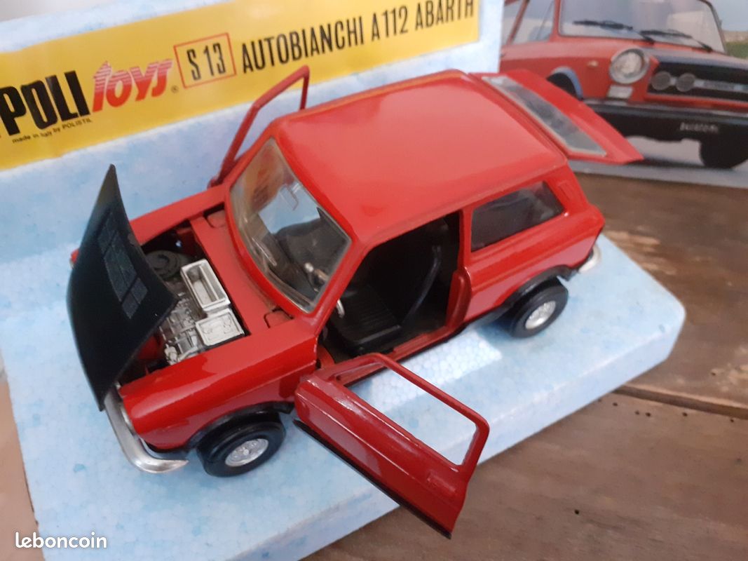 POLITOYS AUTOBIANCHI A 112 Abarth S13 Scala 1:25 Vintage '70 Confezione Completa EUR 100,00 - IT