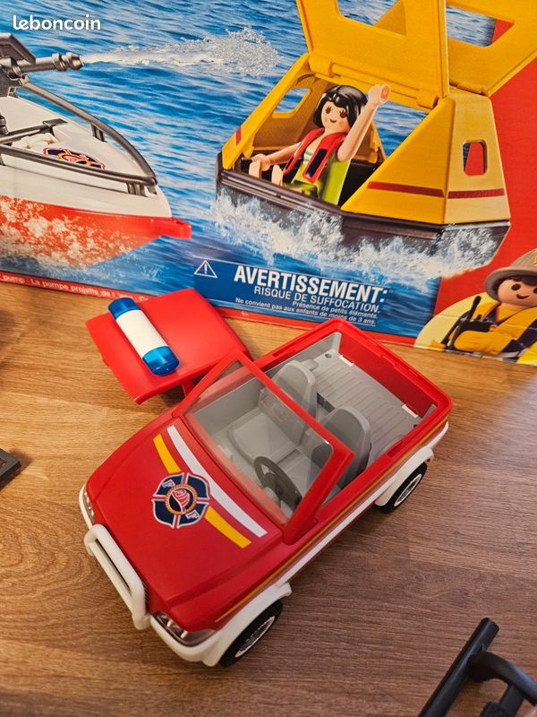 Playmobil City Action 9319 - Unité D'intervention Des Pompiers (bateau Pompier) - Neuf, Scellé