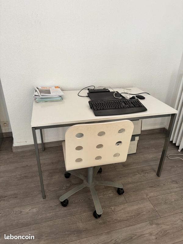 Ensemble bureau + chaise (image 1)