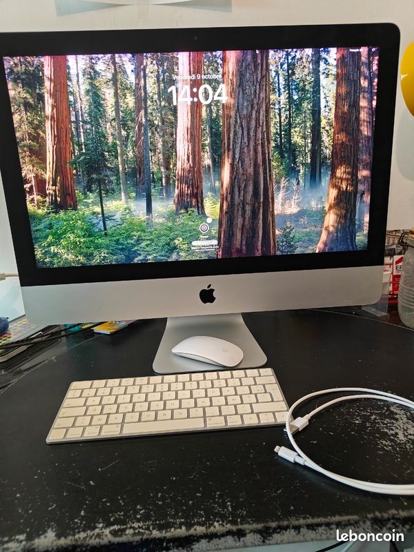 IMac 21,5" Retina 4K fin 2015 - i5 3,1 GHz - 8 Go - 1 To - macOS Sequoia + Magic Keyboard et Magic Mouse (image 1)
