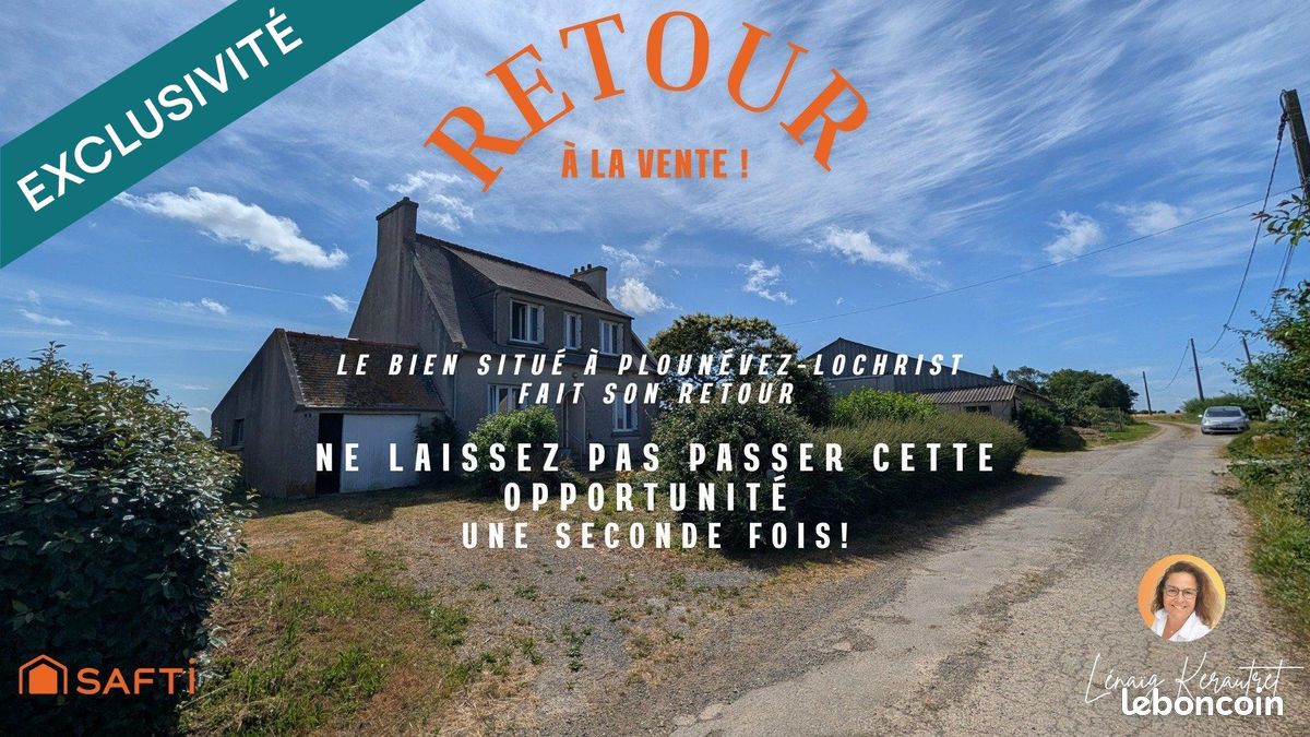 Maison 7 pièces 111 m² · à Plounévez-Lochrist · 111 m² · 140 000 €